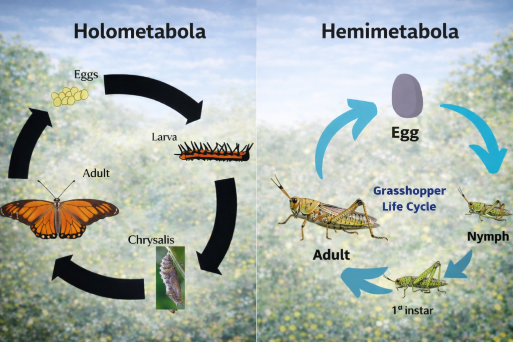 holometabola vs hemimetabola