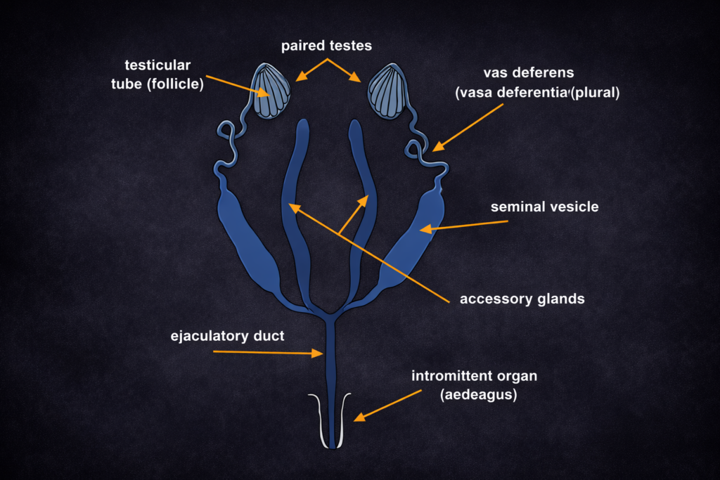 The Male Insect Reproductive System