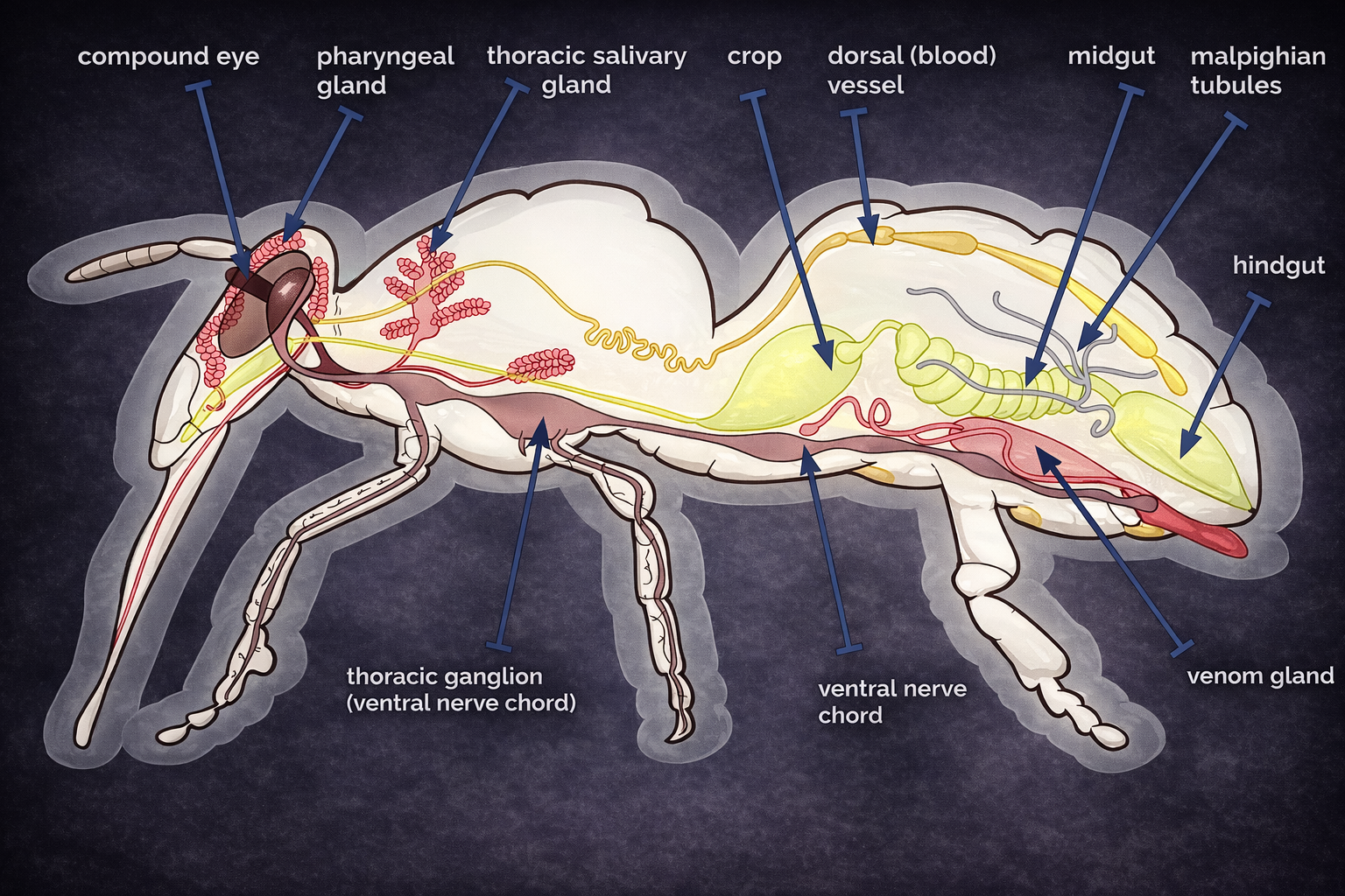 Internal Morphology of Insect Digestive Systems: The Alimentary Canal