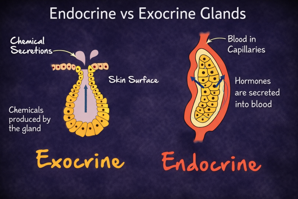 Exocrine vs. Endocrine