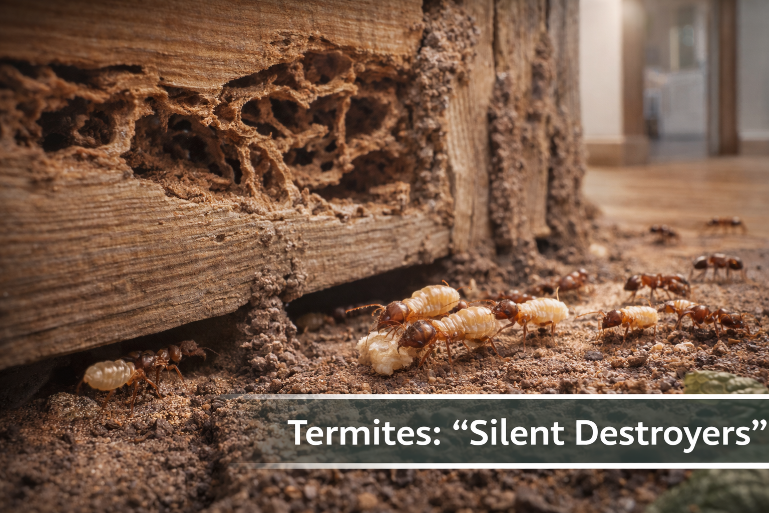 Termites: The Silent Destroyers—A Complete Guide to Identification and Control