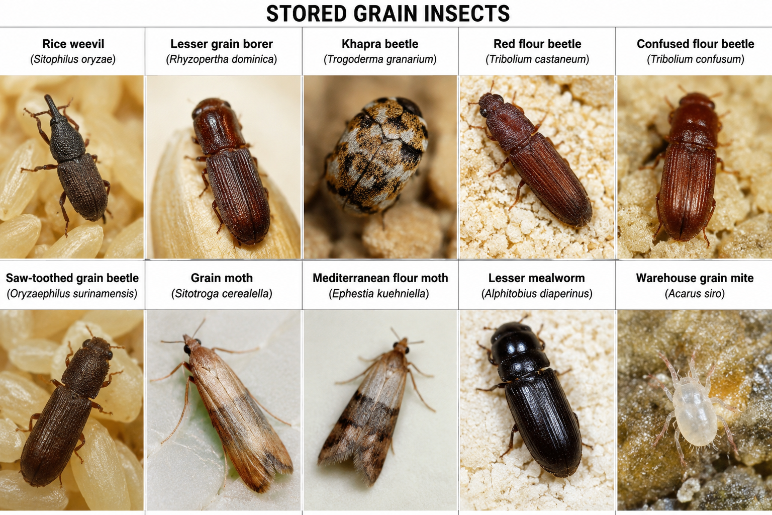 Introduction to Stored Grain Insects
